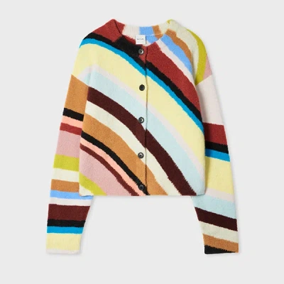 Paul Smith Women's 'swirl' Boucle Cardigan Multicolour