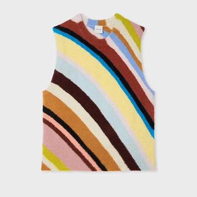 Paul Smith Women's 'swirl' Knitted Tank Top Multicolour