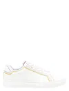 Paul Smith Women's White Leather Embroidery 'lapin' Trainers