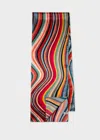 Paul Smith Women's 'swirl' Silk Scarf Multicolour In Multicolour