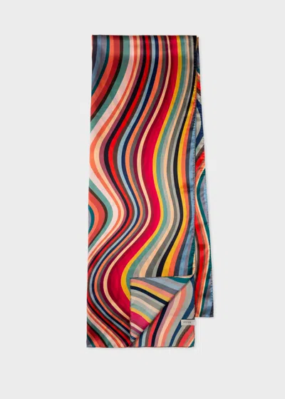 Paul Smith Women's 'swirl' Silk Scarf Multicolour