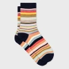 Paul Smith Women's 'swirl Stripe' Socks Multicolour In Multicolour
