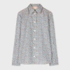 Paul Smith Women's Tailored-fit Blue 'liberty Floral' Print Shirt Multicolour In Multicolour