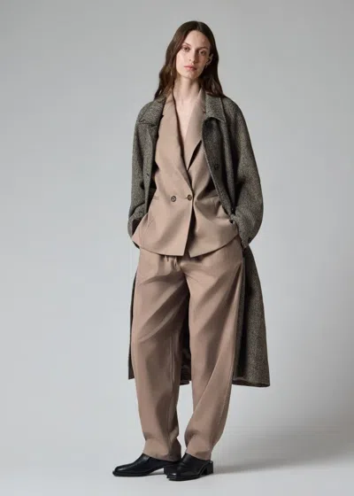 Paul Smith Women's Taupe Barrel Leg Trousers Brown