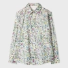 Paul Smith Women's White Cotton 'liberty Floral' Print Shirt