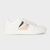 Paul Smith Women's White Leather 'dusky Swirl' 'lapin' Trainers In White
