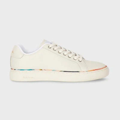 Paul Smith Women's White Leather 'dusky Swirl' Rand 'lapin' Trainers