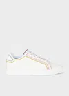 Paul Smith Women's White Leather Embroidery 'lapin' Trainers In White