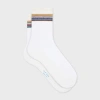 Paul Smith Women's White Sheer 'signature Stripe' Socks In White