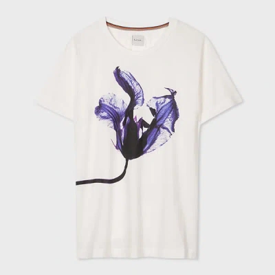 Paul Smith Women's White 'solar Gram' Flower Stem T-shirt