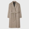 Paul Smith Check-belted Coat In Brown
