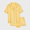 Paul Smith Women's Yellow 'signature Stripe' Trim Pyjama Set In Yellow