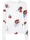 Paul Smith Womens "damask" Rose Top In White