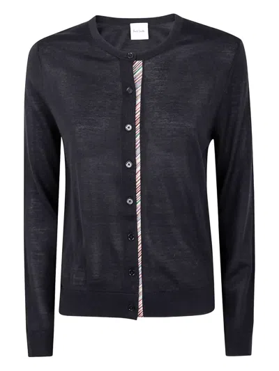 PAUL SMITH WOMENS KNITTED CARDI BUTTON,W1R532NT11181 79 BLACK