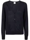 Paul Smith Womens Knitted Cardigan Button In Dark Navy
