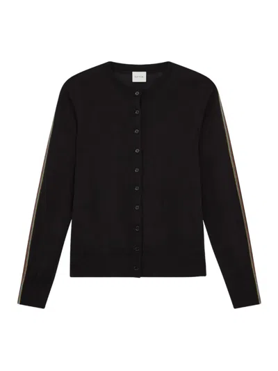 Paul Smith Womens Knitted Cardigan Button Thru In Black