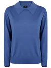 Paul Smith Womens Knitted Sweater In Blue