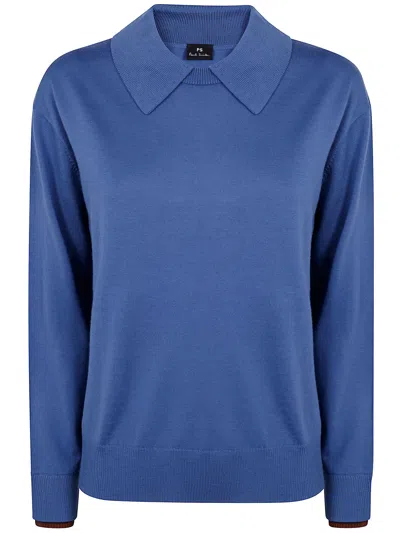 Paul Smith Womens Knitted Sweater In Blue