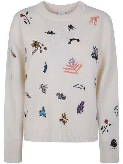 Paul Smith Womens Knitted Sweater Crew Neck In Neutral