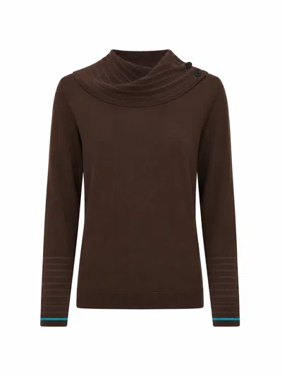 Paul Smith Womens Knitted Sweater Roll Neck In Brown