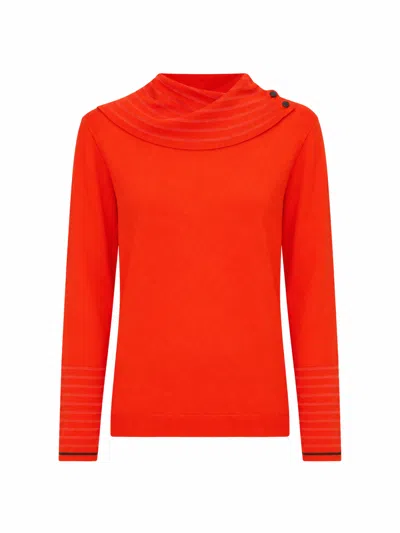 Paul Smith Womens Knitted Sweater Roll Neck In Orange