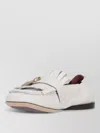 Paul Smith Off White Solid Loafers In White