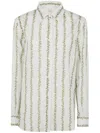 Paul Smith Women's White 'infloressence' Cotton-silk Shirt
