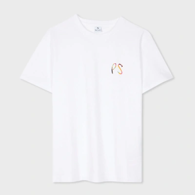 Paul Smith Womens Swirl Logo T-shirt In White