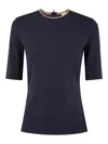 Paul Smith T-shirt With 3/4 Sleeves In Blue