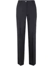 Paul Smith Linen Tailored Trousers In A Dark Blue