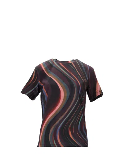 Paul Smith Womens Winter Swirl T-shirt In Multi