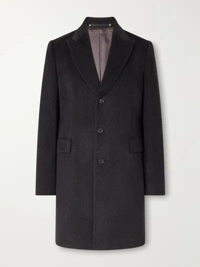 Paul Smith Wool And Cashmere-blend Coat In Blue