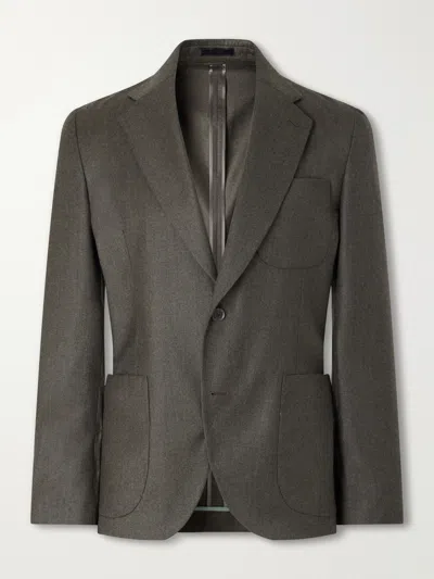 Paul Smith Wool And Cashmere-blend Suit Jacket In Gray