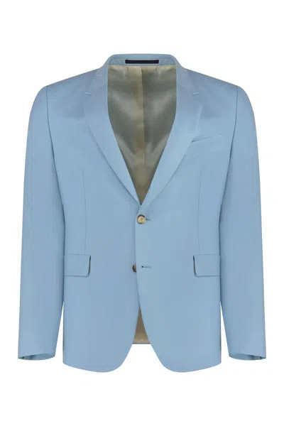 Paul Smith Wool And Mohair Two Piece Suit In Blue