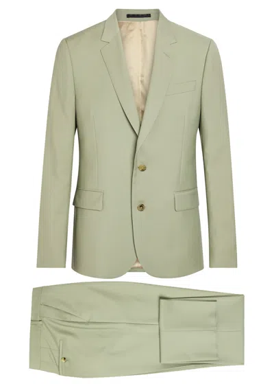 Paul Smith Wool And Mohair-blend Suit In Green