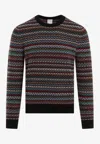 Paul Smith Pattern-intarsia Knitted Jumper In Multicolor