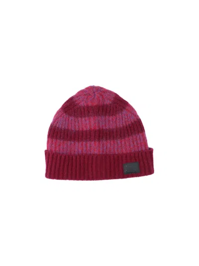 Paul Smith Wool Beanie In Pink