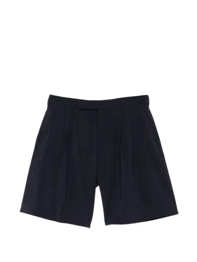 Paul Smith Wool Bermuda Shorts In Blue