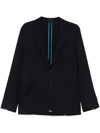 Paul Smith Patch-pocket Wool Blazer In Very Dark Navy