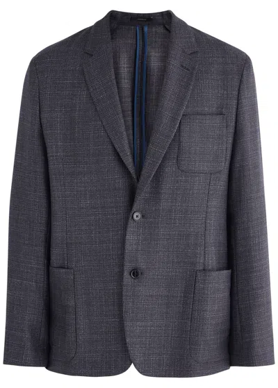 Paul Smith Wool-blend Blazer In Navy