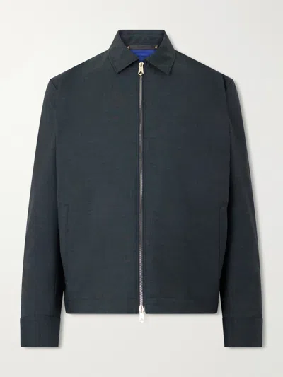 Paul Smith Wool Bomber Jacket In Black
