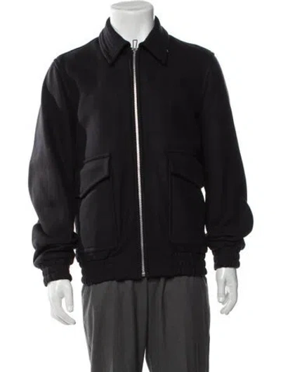 Pre-owned Paul Smith Wool Bomber Jacket In Blue
