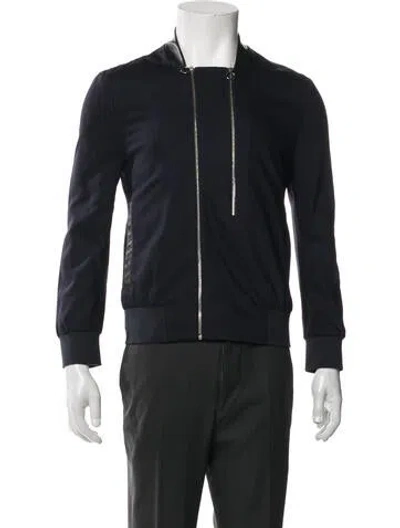 Pre-owned Paul Smith Wool Bomber Jacket In Blue