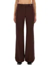 Paul Smith Wide Leg Trousers Belt Loops In Red