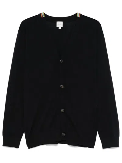 Paul Smith Wool Cardigan In Black