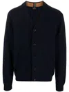 Paul Smith Men's Wool Cardigan In Blue