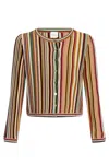 Paul Smith Striped Virgin-wool Cardigan In Multicolour