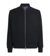 Paul Smith Wool-cashmere Bomber Jacket In Black