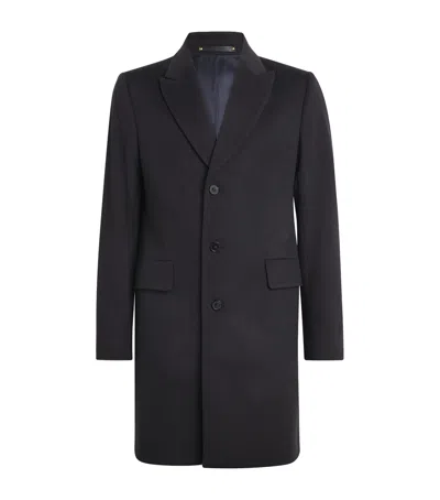 Paul Smith Wool-cashmere Overcoat In Black