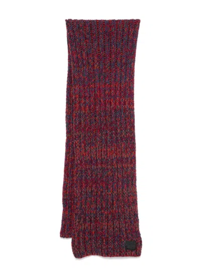 Paul Smith Wool Chunky Scarf In Red